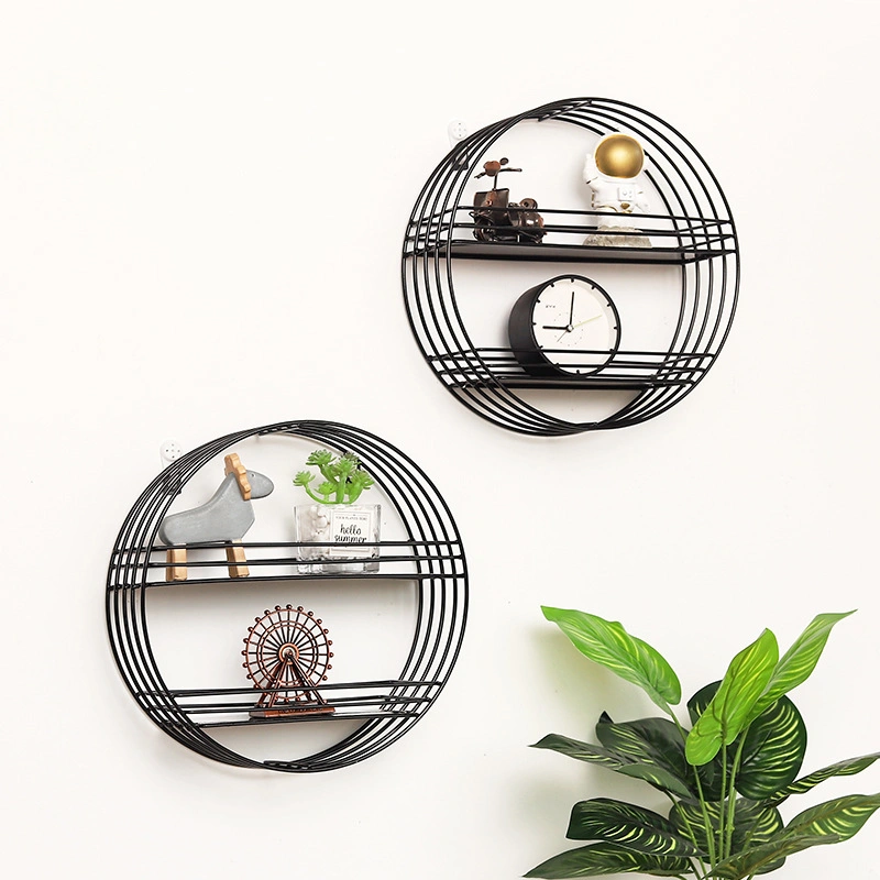 Geometric Mounted Wall Metal Decorative Hanging Wall Shelf